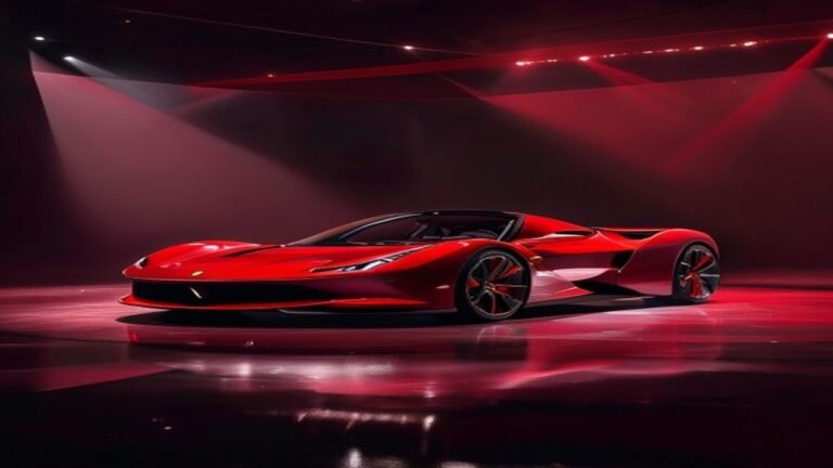 Ferrari pulls the cover off its first EV, shaped with help from Jony Ive